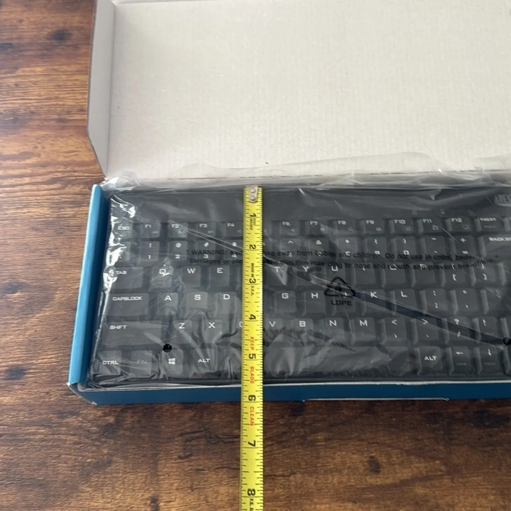 Adesso Black Wireless Spill Resistant Mini Keyboard & Mouse